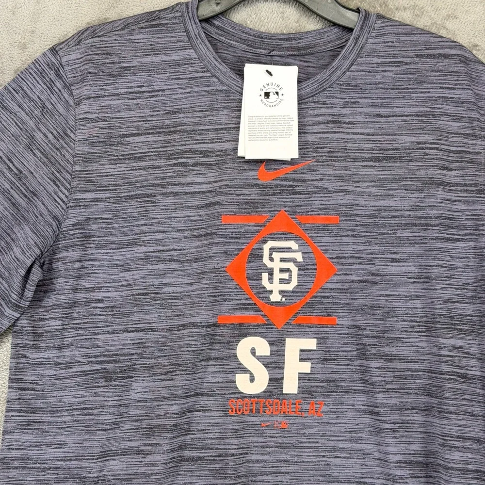 San Francisco Giants Nike T-Shirt Mens L Grey MLB Baseball Scottsdale AZ NEW